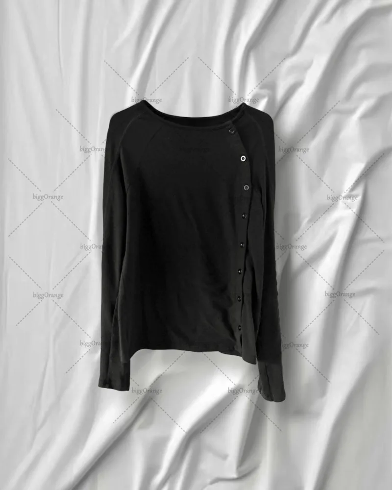 

Американская модная брендовая свободная повседневная футболка на пуговицах с длинным рукавом для женщин Y2k Street Hip-hop Rock Harajuku Ретро негабаритный топ для мужчин