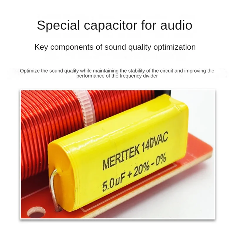 ABLJ Altoparlante Scheda Audio a 2 Vie Divisore di Frequenza Bassi Alti 2 Unità Filtri Crossover 120W Scaffale HIFI Altoparlante Divisore FAI DA TE