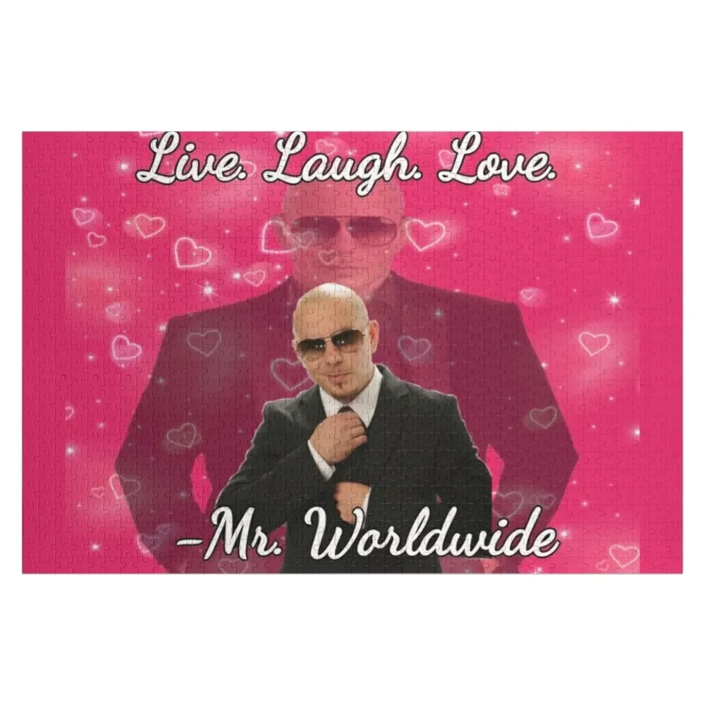 

mr worldwide live. laugh. love. Jigsaw Puzzle Personalized Gift Married Jigsaw Custom Personalized Toys Personalized Toy Puzzle