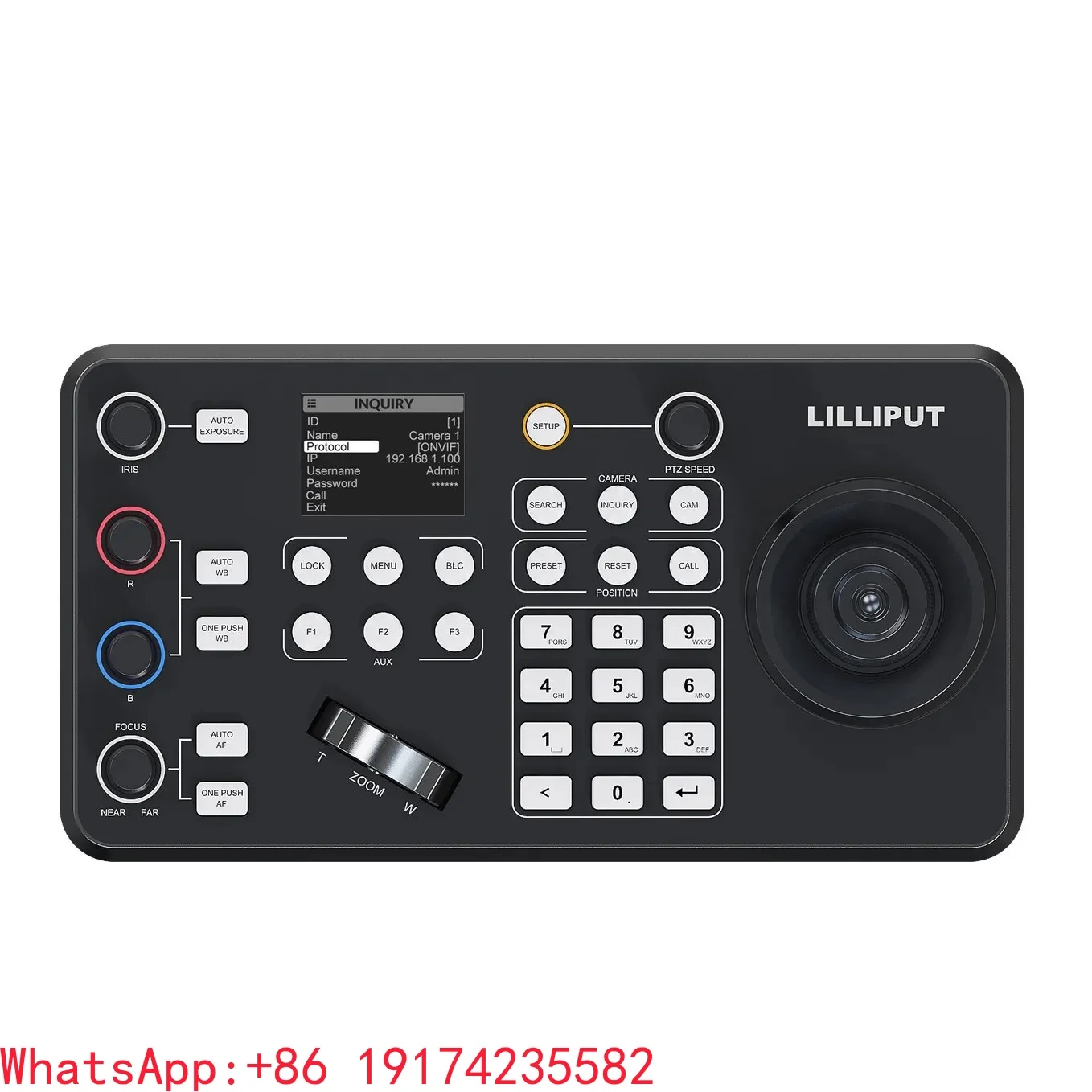 Professinal K1 PTZ Camera Joystick Controller Pan Tilt Zoom With LCD Monitor POE For PTZ Cameras IP Camera