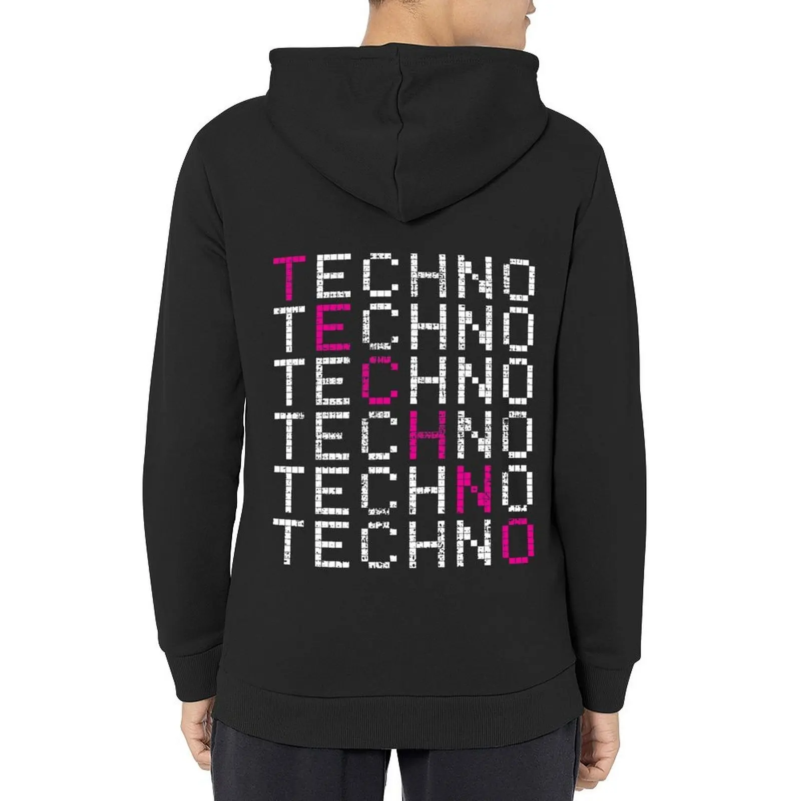 

TECHNO Hoodie korean style clothes autumn anime clothes aesthetic clothing hoodie oversize