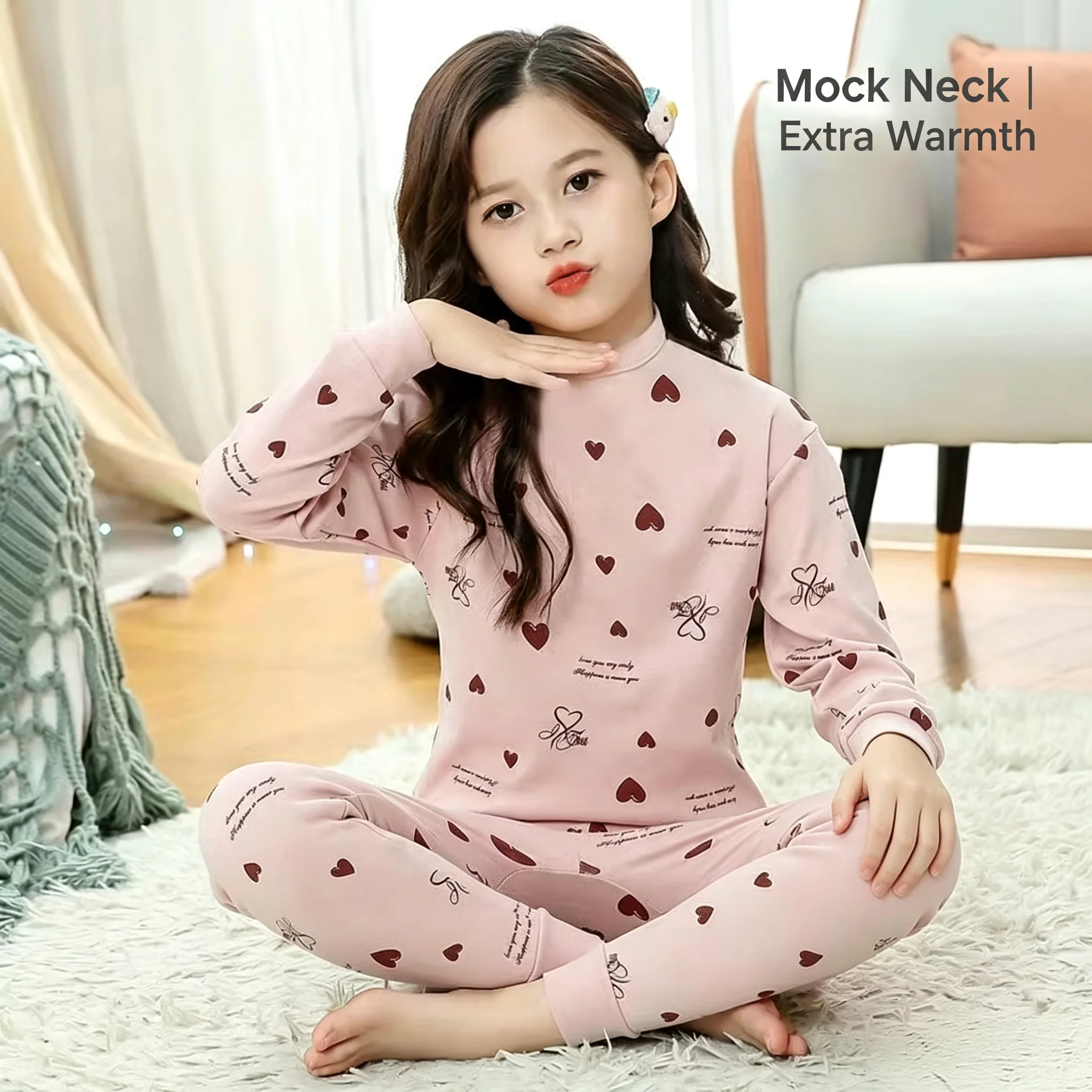 270G Baby Boy Winter Set Solid Color Children's Thermal Underwear Set Girl Pajamas Cotton Seamless Autumn Trousers Kids Homewear