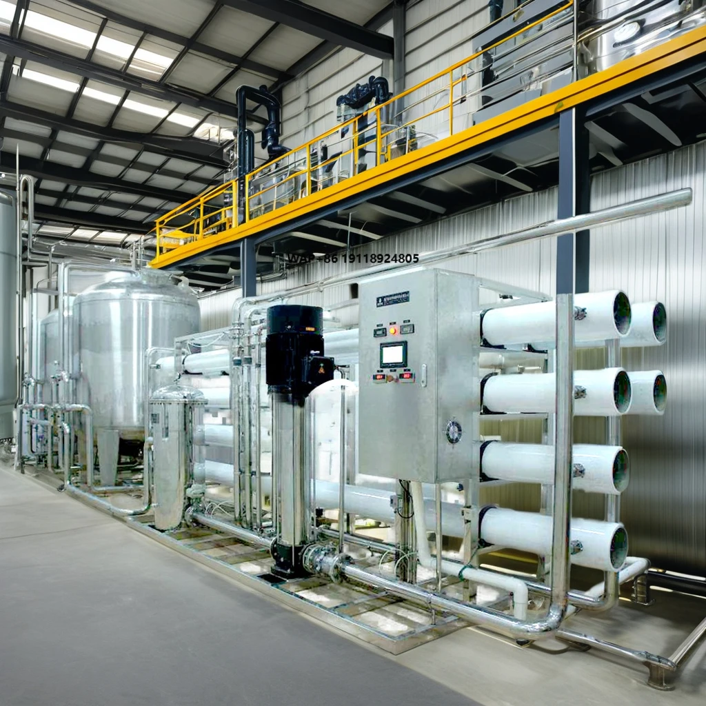 

10 M³/h Industrial Seawater Desalination Equipment Brackish Water RO Systems PLC Pump Engine Stainless Steel 1 Year Drinking