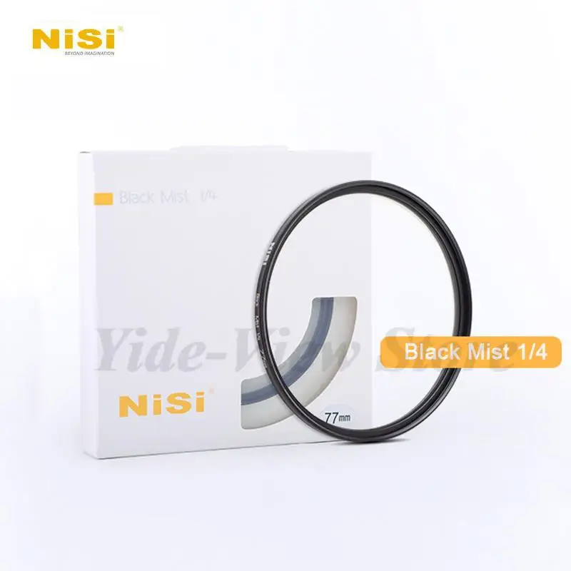 

Nisi MC Black Mist Camera Lens Filter 1/4 1/2 1/8 49mm 67mm 72mm 77mm 82mm for Camera Video Capture Portrait Hazy filter