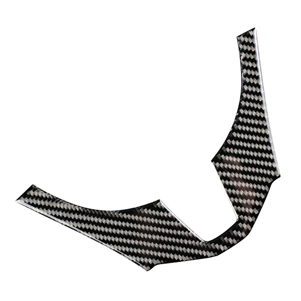 اكسسوارات السيارات الداخلية ألياف الكربون عجلة توجيه سيارة غطاء الكسوة ملصقات لمازدا 3 Axela 2014 2015 2016 #6