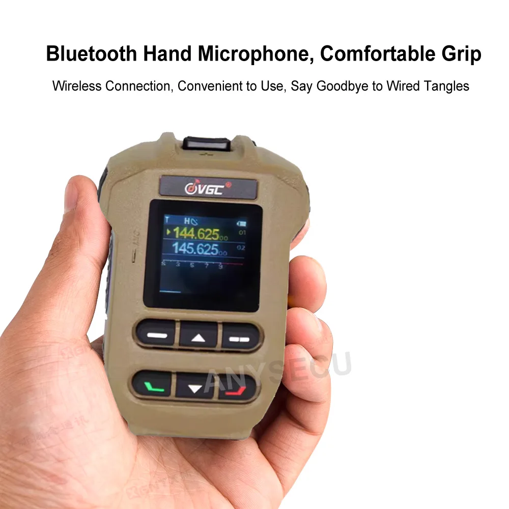 VGC BHM-88 Wireless Microphone For VR-N7600 VR-N7500 VR-N76 VR-N75 Two Way Radio Accessories 1.44-inch LCD Display