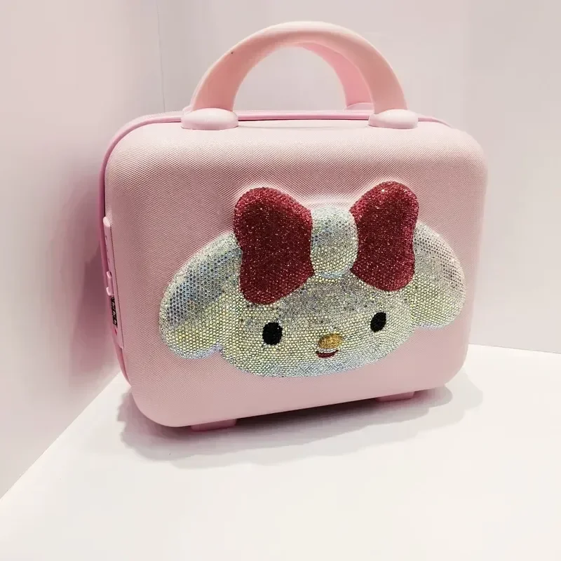 Oryginalna walizka Hello Kitty Kawaii Cartoon kosmetyczka podróżna wielofunkcyjna o dużej pojemności prosta z blokadą prezenty dla dzieci