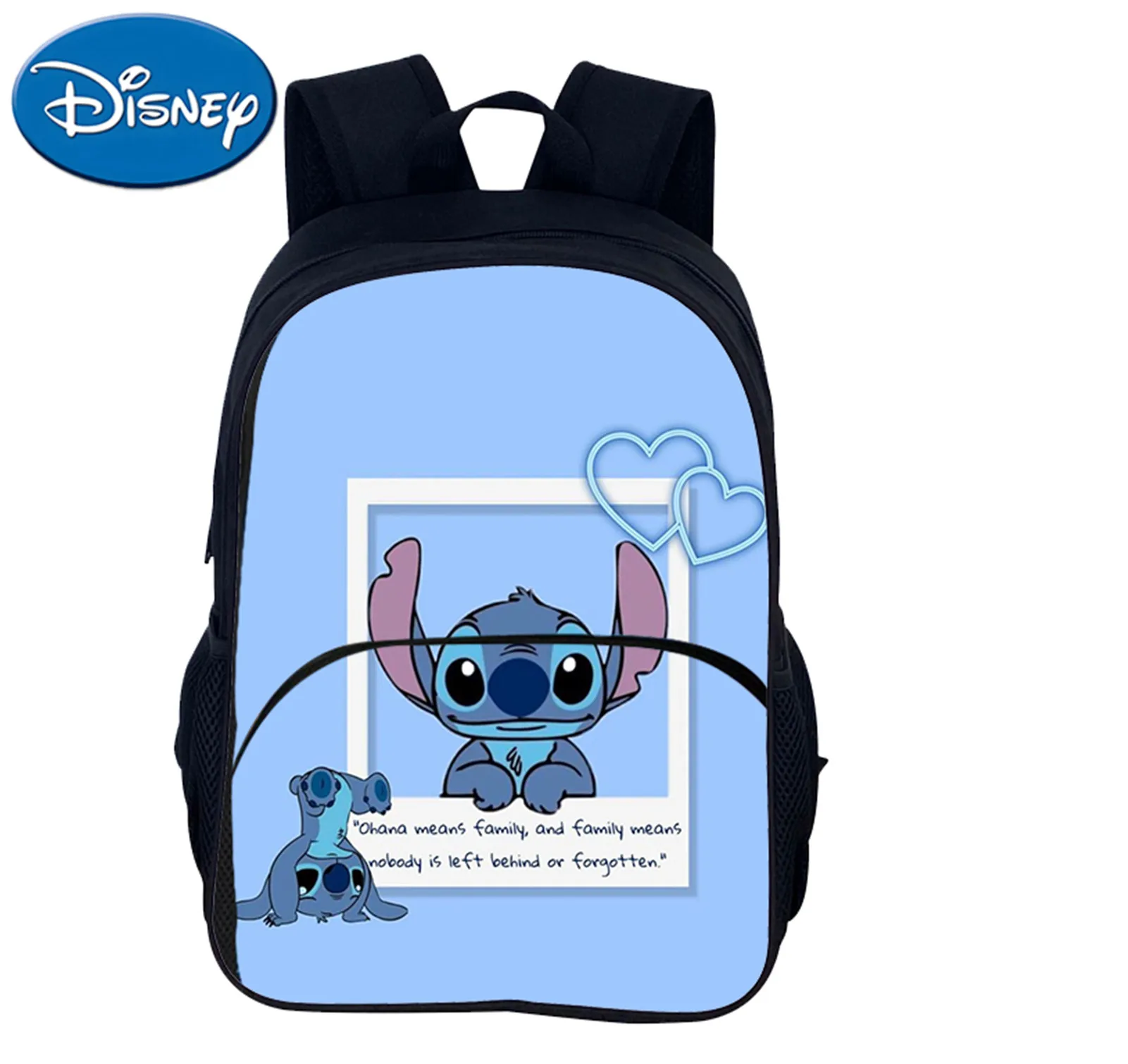 Stitch Classic Travel Backpack with Front Pocket,Student Multifunction School Bookbag Disney Daypack