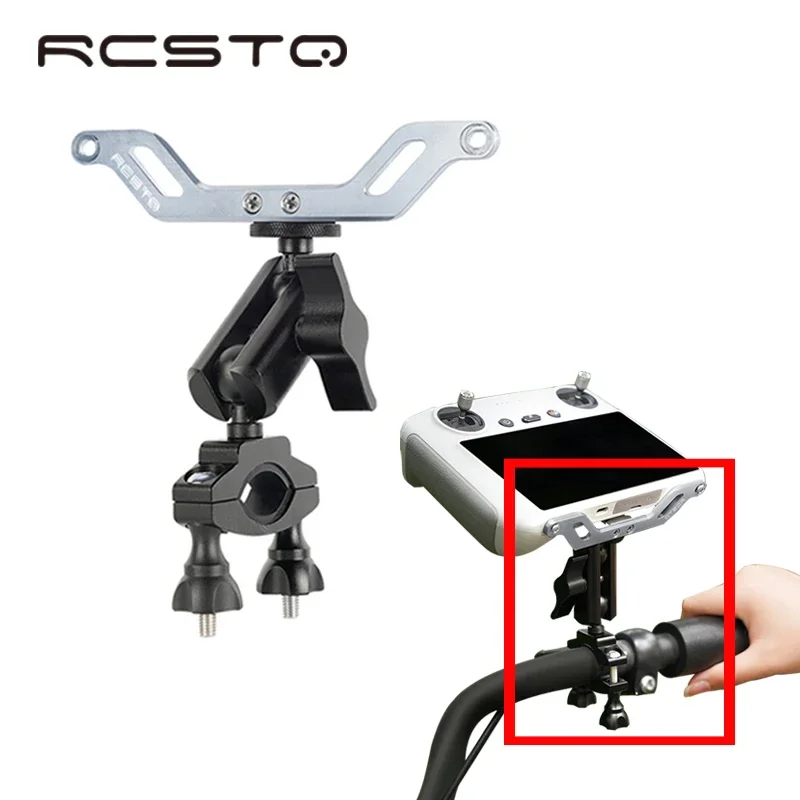 

RCSTQ RC Bicycle Stand Clip For Dji Mini 3 Pro Drone With Screen Remote Control For DJI Air 3 RC Bike Bracket Cycle Fixed Rack