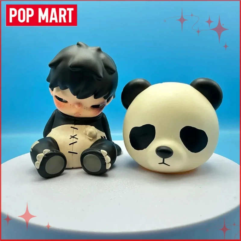 

Коллекционная фигурка Pop Mart Hirono Series DOLL PANDA, аниме-фигурка, таинственная коробка-сюрприз, игрушка-сюрприз, милый аниме-фигурка, украшение для рабочего стола