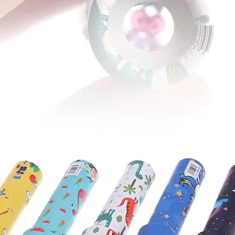 Kaléidoscope rotatif en papier de dessin animé, 1 pièce, jouet magique changeant Non réglable, jouet du monde coloré pour enfants, jouets éducatifs classiques