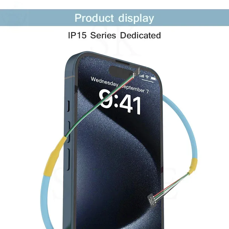 SUNSHINE SS-908F Power Supply Power Cable for IPhone 15/15P/15PM Repair Special Power on line Power Cable Battery-Free Startup