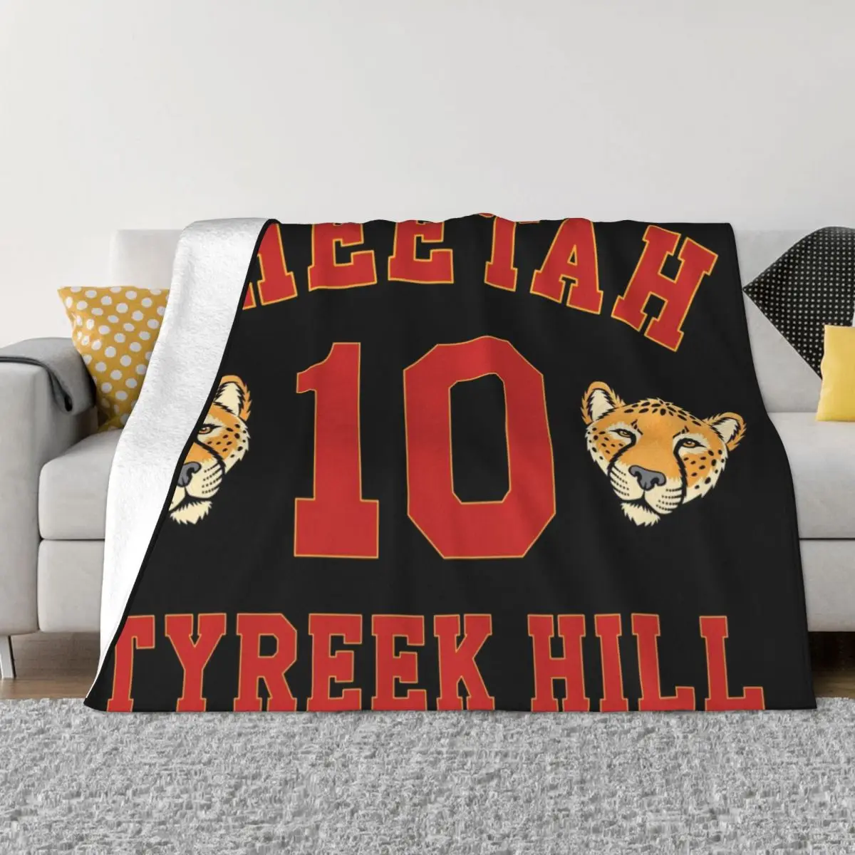 

Cheetah Tyreek Hill Throw Blanket Blankets Sofas Of Decoration Decorative Blankets warm blanket for winter