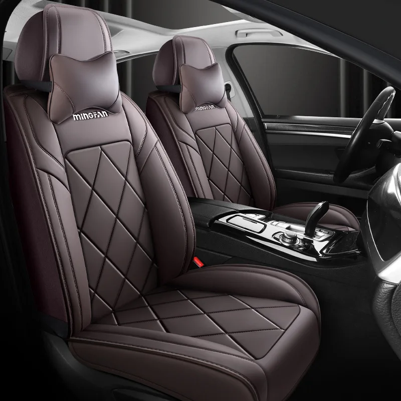 

Универсальные удобные кожаные чехлы на автомобильные сиденья, полный комплект 5-местных сидений, всесезонная дышащая подушка для седана, внедорожника
