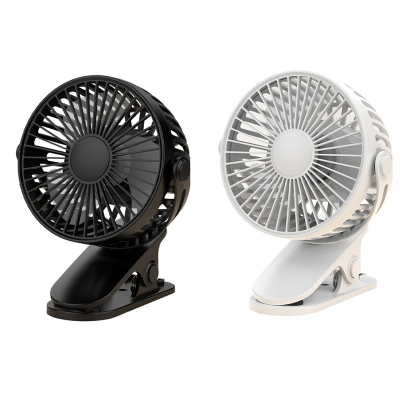 Clip On Fan Usb Charging Outdoor Portable Student Dormitory Rotating Silent 3-Speed Adjustable Fan For Bedroom Office