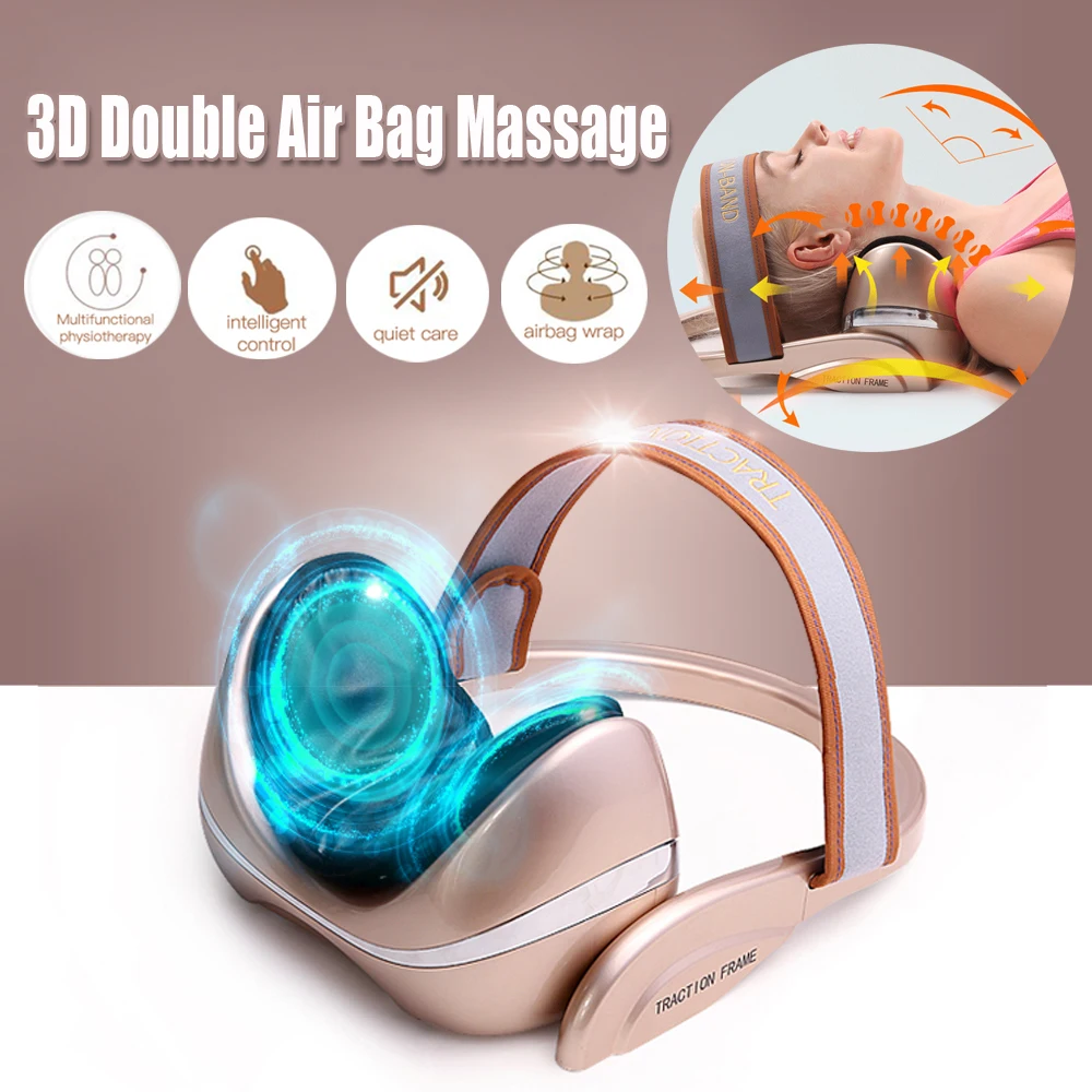 

Electric Airbag Neck Massager Infrared Heating Neck Traction Pillow Vibration Air Pressure Cervical Spine Support Pain Relief