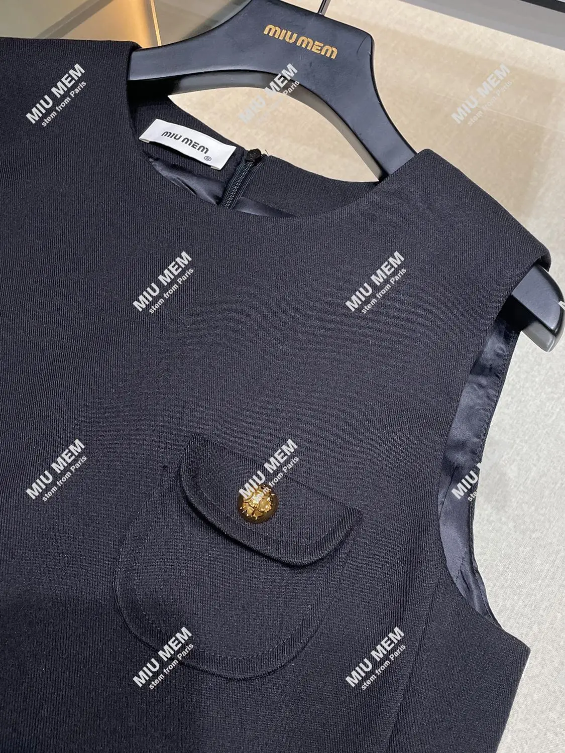 ارتفاع الخصر ألف خط Dr Vest Sle No-Sve تنورة صوفية Ele Hepburn Sle المرأة الخريف Faion Dr #2