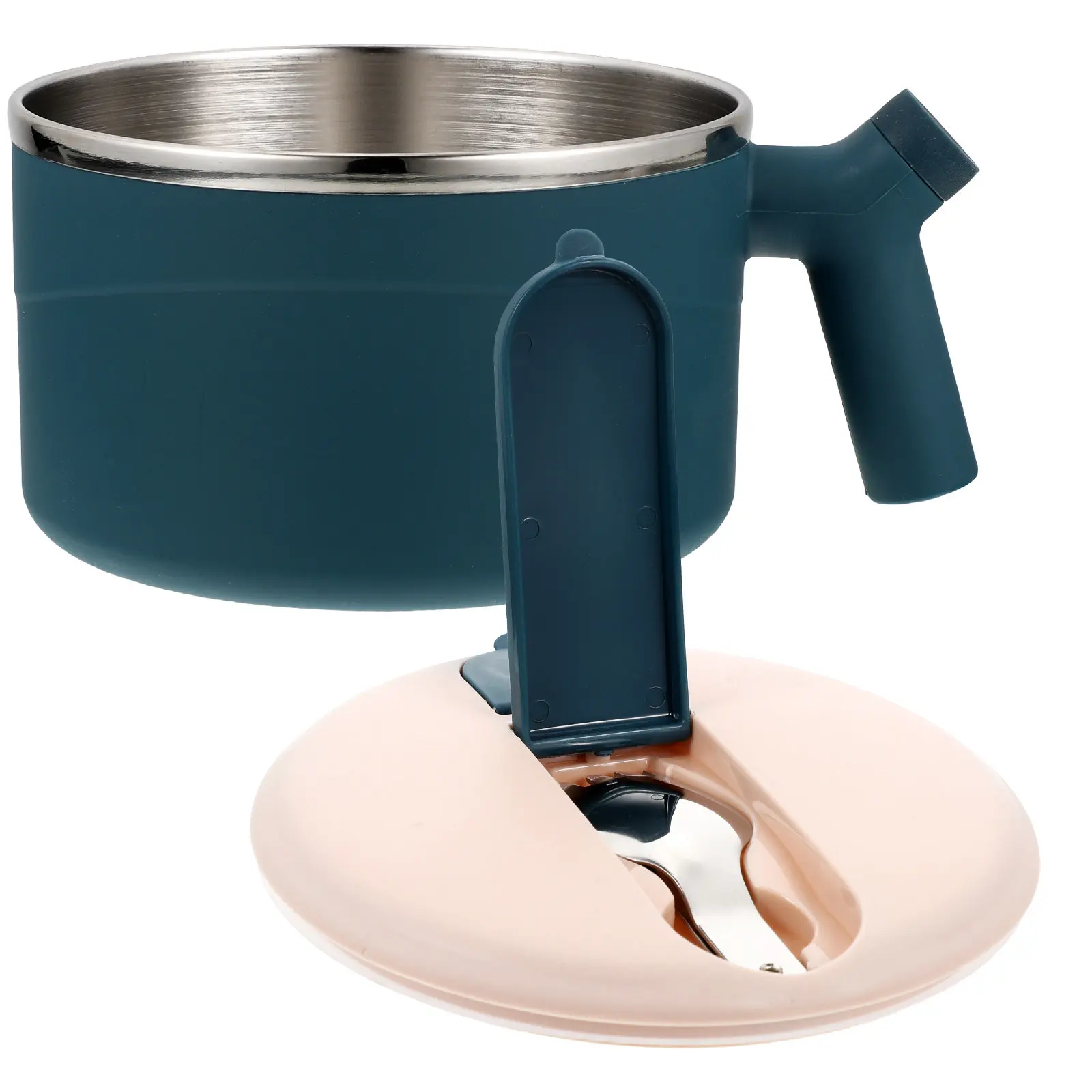 

Многофункциональная миска из нержавеющей стали с крышкой и ручкой для супа, салата, каши, большая миска для рамена с крышкой