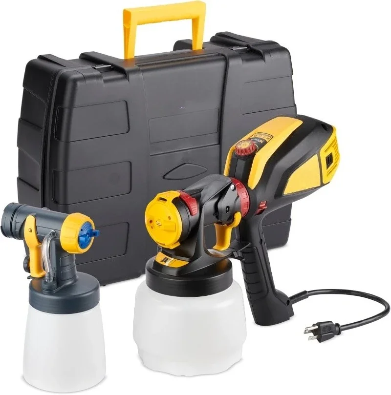 Two Nozzles  02419307 FLEXiO 595 Handheld HVLP Paint Sprayer, Sprays Most Unthinned Latex