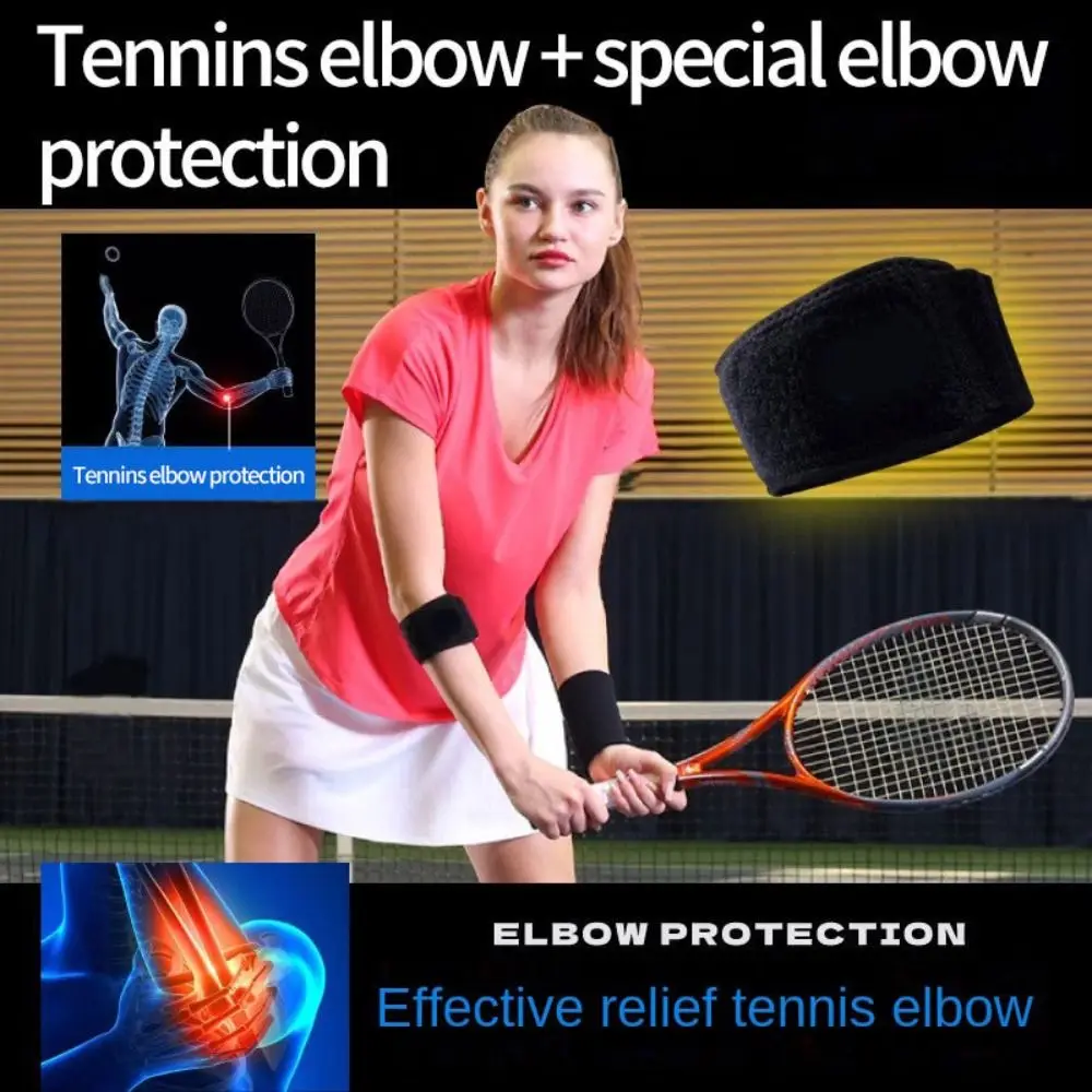 

Elbow Pain Relief Tennis Elbow Brace Non-Slip Breathable Elbow Guards Adjustable Stability Elbow Strap with Removebale Pad