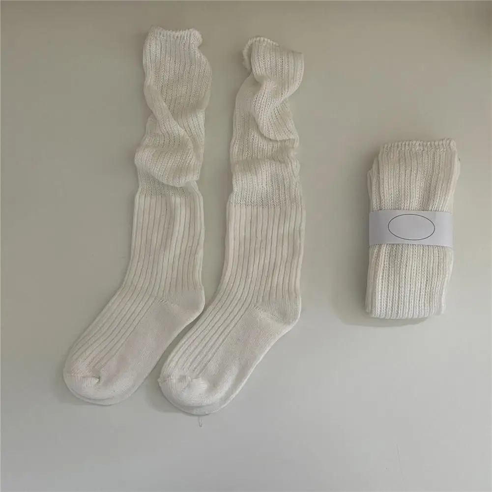 

Women Socks Japanese Style Winter Long Socks for Women Knitted Calf Socks with Warmth Elasticity Anti-slip Grip School Girl