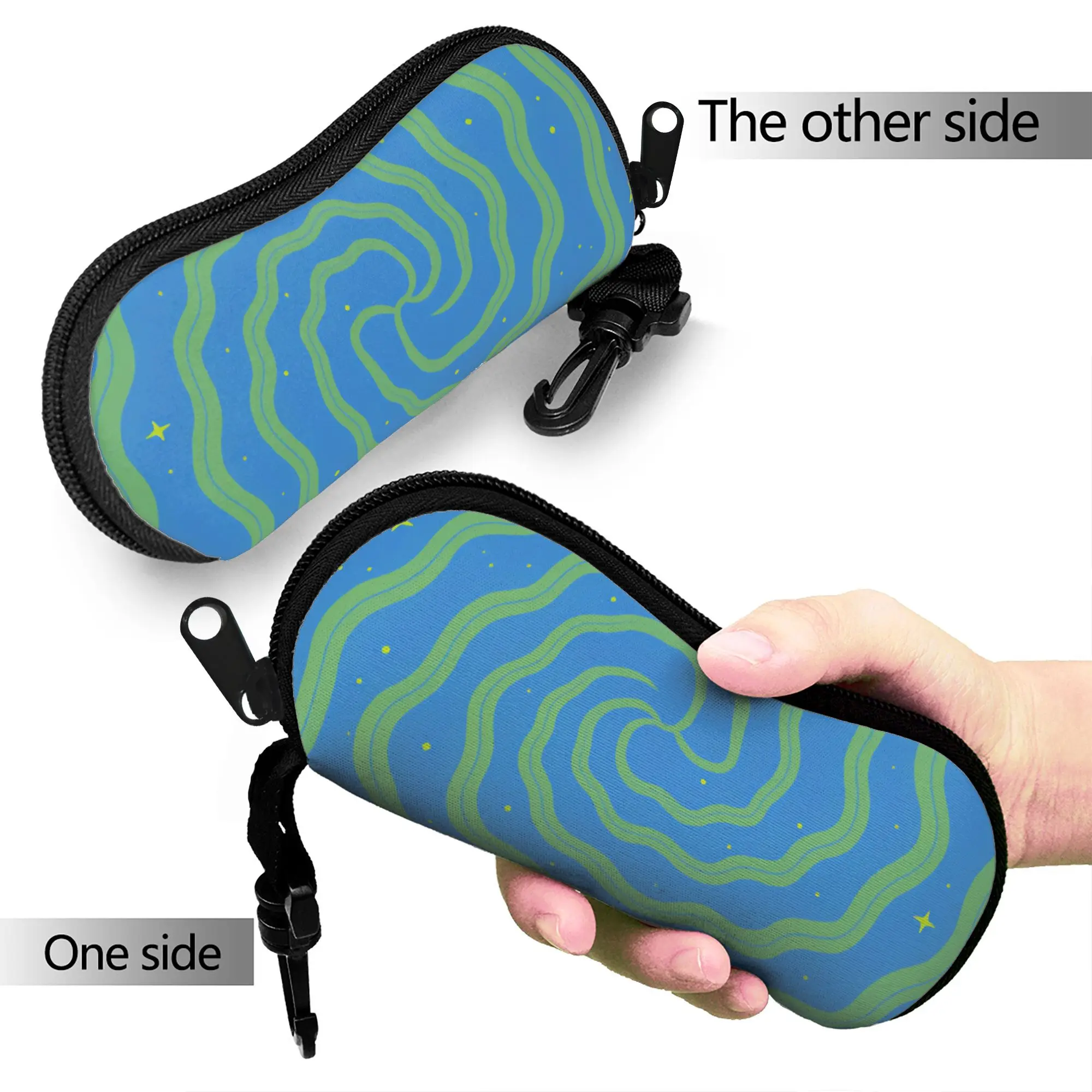 Abstract Swirl Disorder Glasses Case  Sunglasses Case Daily Cute Eyewear Accessory Original Men Women Eyeglass Protector
