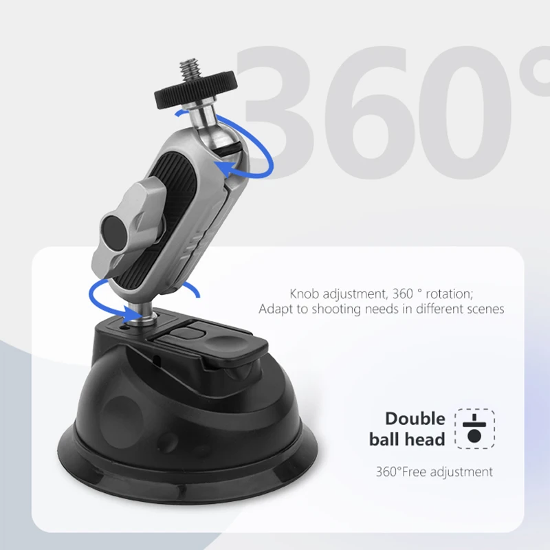 Кронштейн на присоске для спортивной камеры DJI Osmo Action 3/GoPro 11/10/9/Insta360