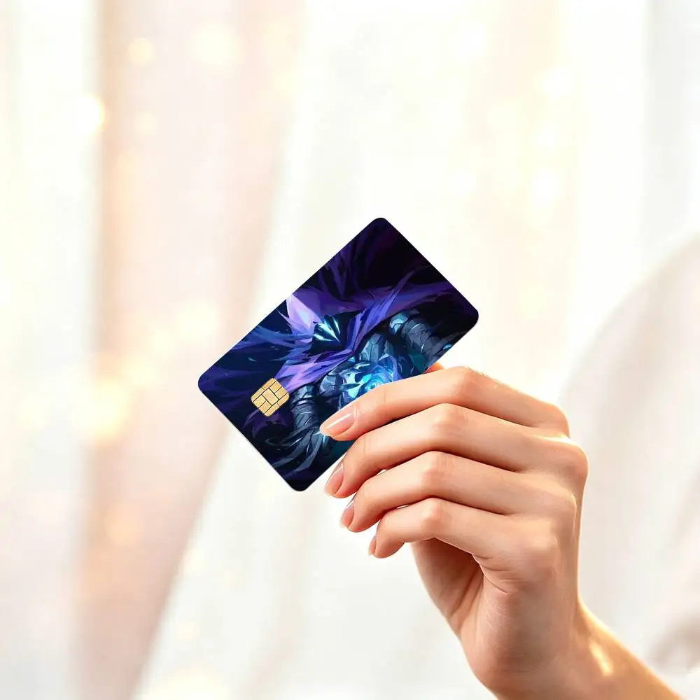 V-ValorantS O-Omen  HD Credit Card Stickers Game Card Decal Small Chip Waterproof Sticker Gift Decor