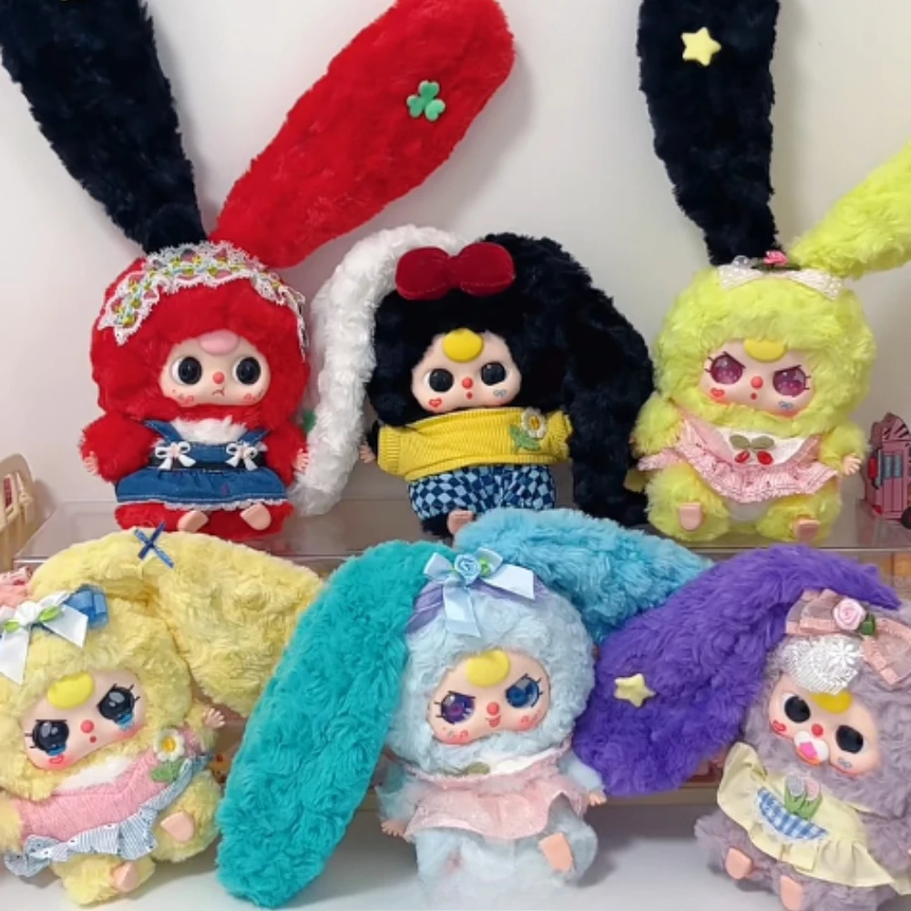 

Baby Three Lily Rabbit Town Blind Box Cute Bunny Mystery Box Action Figure Anime Doll Surprise Bag Collection Model Keychain Toy