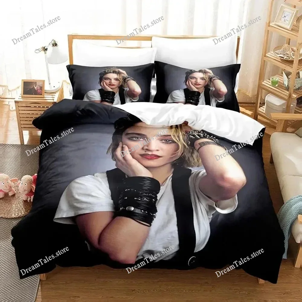 

Fashion 3D Print Bed Sheet Singer Madonna Bedding Set Single Twin Full Queen King Size Bed Set Adult Kid Bedroom Duvetcover Sets