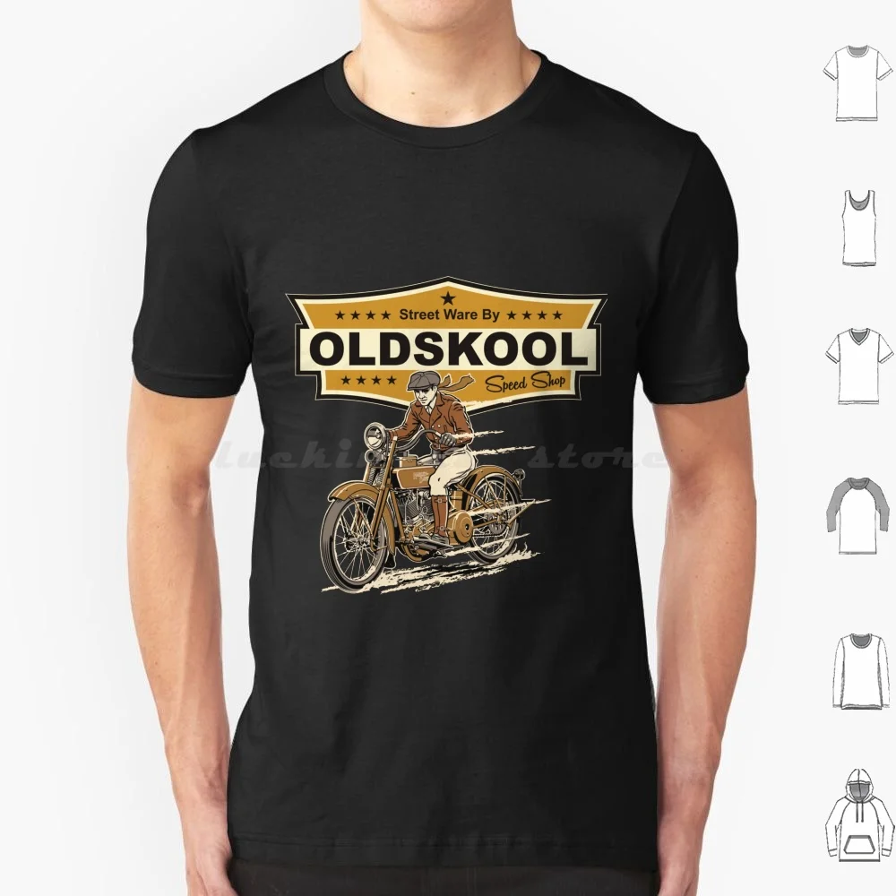 Vintage Biker Design T Shirt Men Women Kids 6xl Vintage Biker Motorcycle Oldskool Classic Bike Chopper Bobber Historic