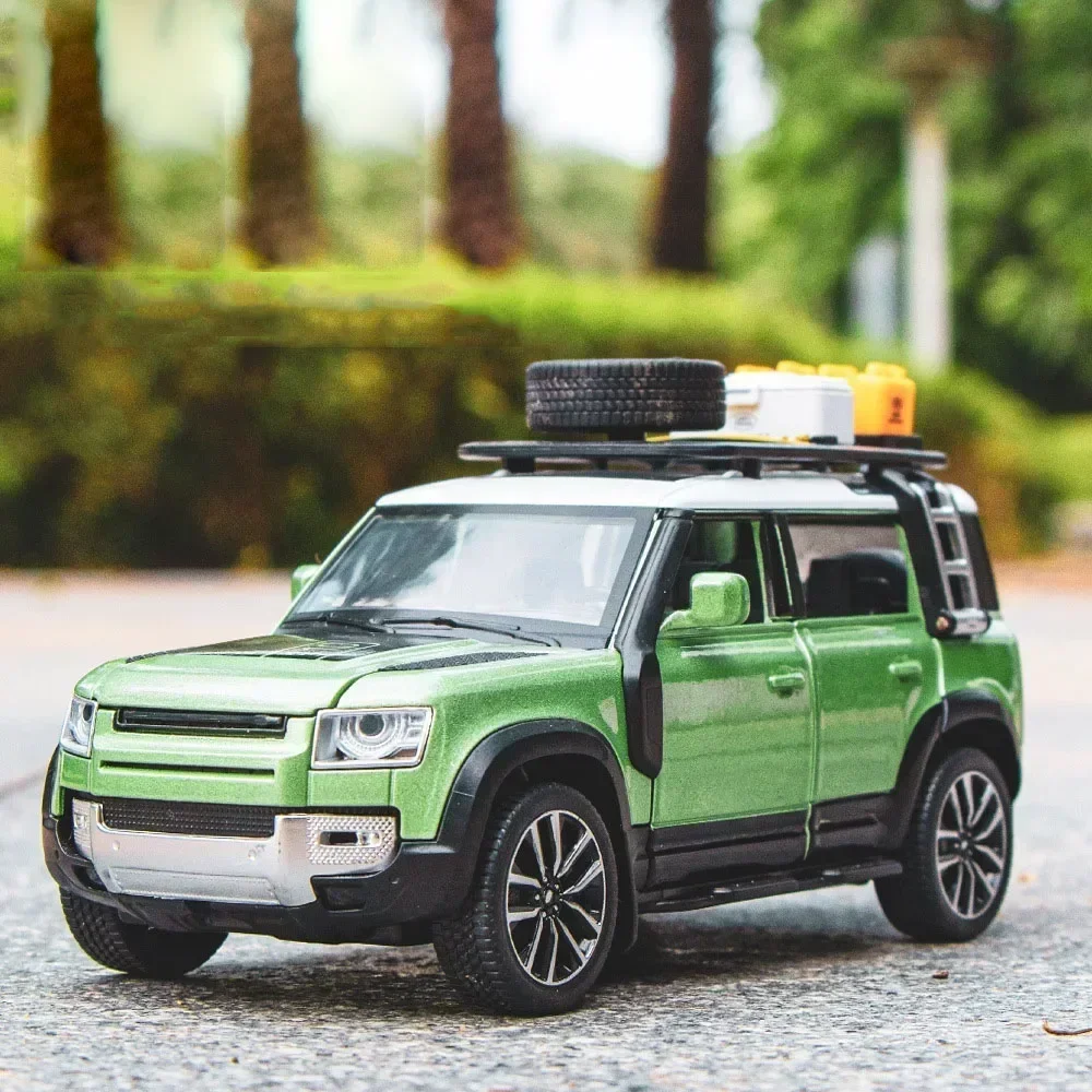 Land Defender Rover Maßstab 1:32 Stadt ORV Zurückziehen Fahrzeug Metall Modell Mit Licht Sound Diecast Auto Legierung Spielzeug Für Geschenke puppe
