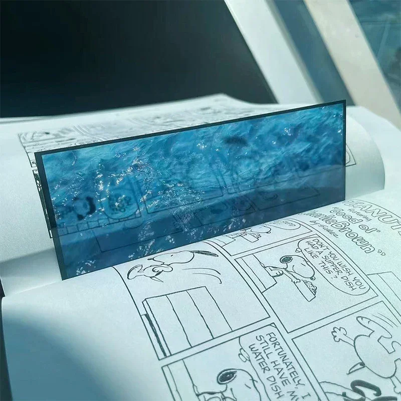 

Delicate Transparent Acrylic Ocean-Themed Bookmark Reading Mark Student Gift Premium Feeling Film Bookmarks