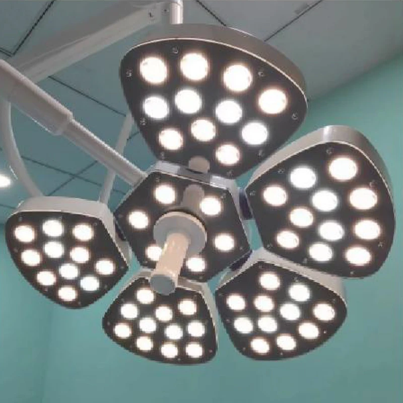 MN-LED5 + 5 ceiling double-arm LED surgical shadowless lamp, celestial shape operating room medical lamp