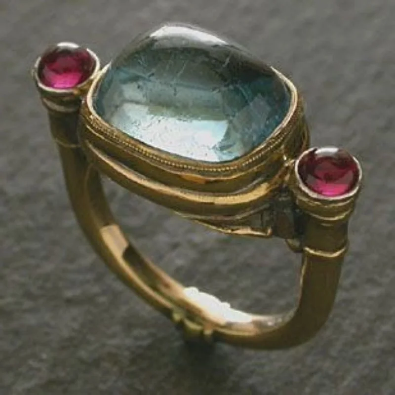 قطعة واحدة من الخاتم الأنيق العتيق - مجوهرات هدية عيد ميلاد عيد الحب للذكرى السنوية للنساء، ملابس يومية وإكسسوارات الحفلات #2