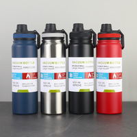 1000ml Simple 304 stainless steel vacuum flasks Large capacity insulated cup portable thermoses Outdoor sport water bottle