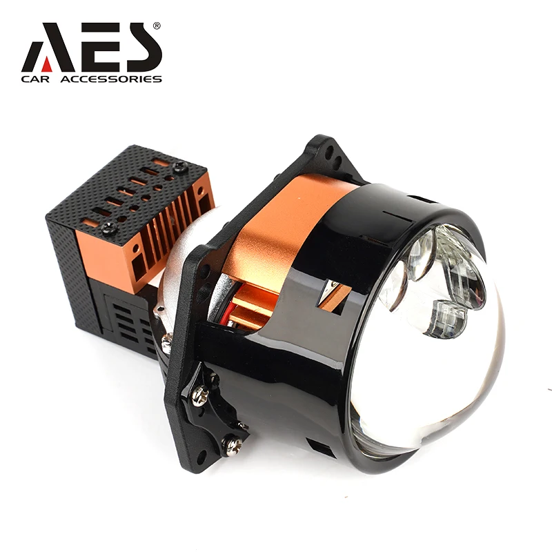 AES S600 Double Laser Bi Led Projector 80W Super Power Car Headlight Projector Bi Led Headlight for Car Accessories