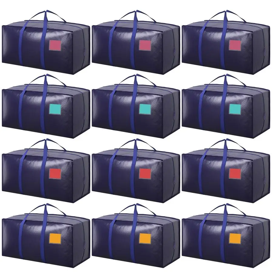 

Pack Extra Large Heavy Duty Moving Bags with Reinforced Zipper amp Wide Handles, MoistureResistant Storage Bins Pac Customizable