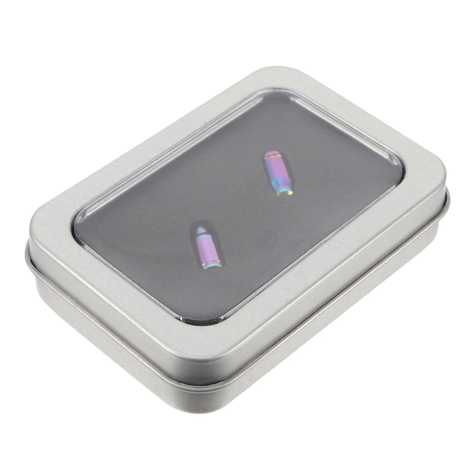 

2Pcs Bike Air Caps Titanium Alloy Dustproof Tire Caps Easy Install Lightweight Bike Accessories Alloy Cap