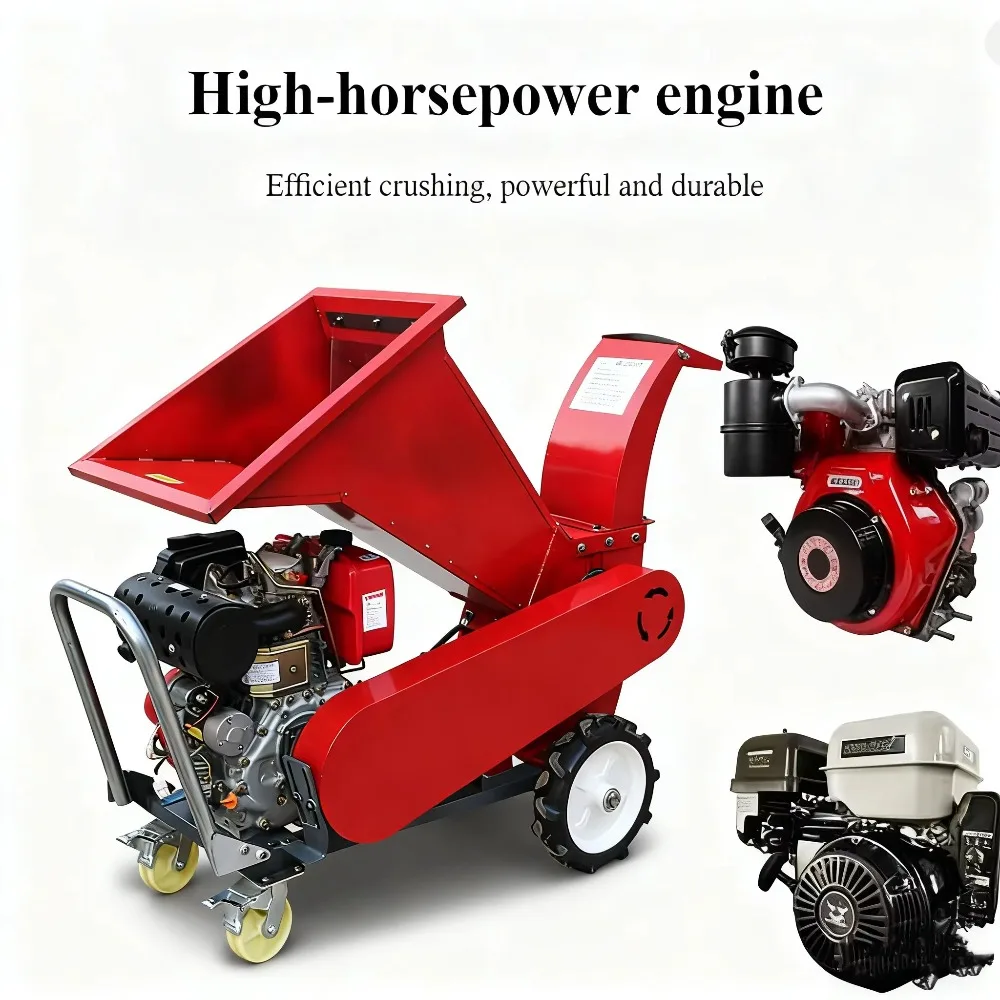 Mobile Multifunctional Cutter and Kneading Machine Chaff Cutter Shredder Grinder Garden Branch Crusher