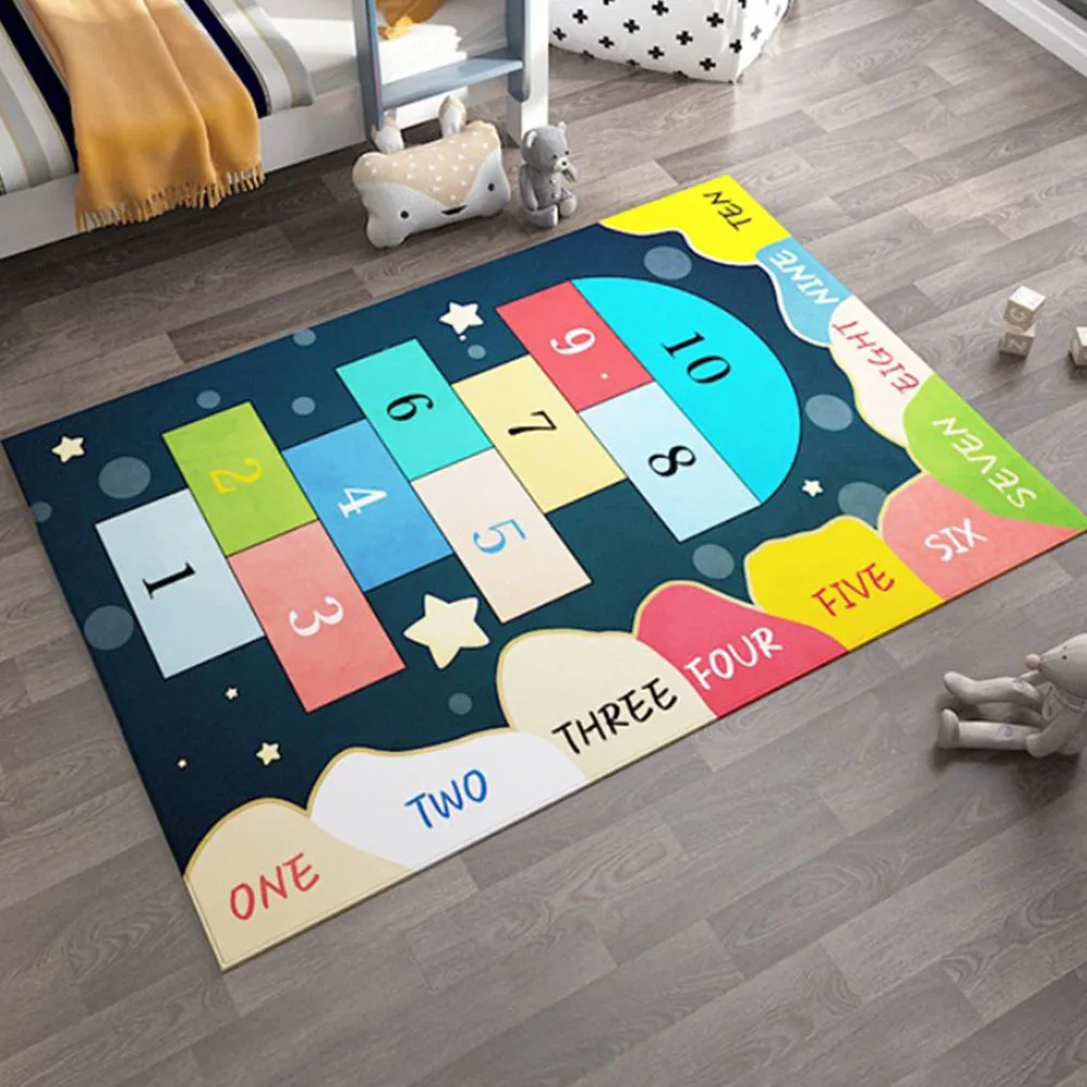 

Hopscotch Floor Mat Creative Anti-Skid Rug Decorative Carpet Child Room Playroom Ground Pad Floor Mat Rug