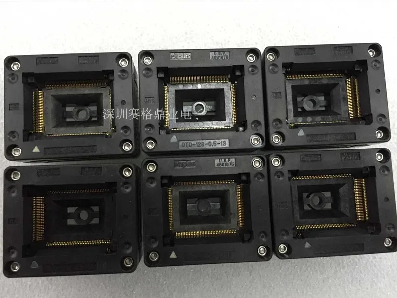 

OTQ-128-0,5-13 QFP128 TQFP128 0,5 мм горящая розетка позолота IC испытательное сиденье Испытательный стенд для гнезда