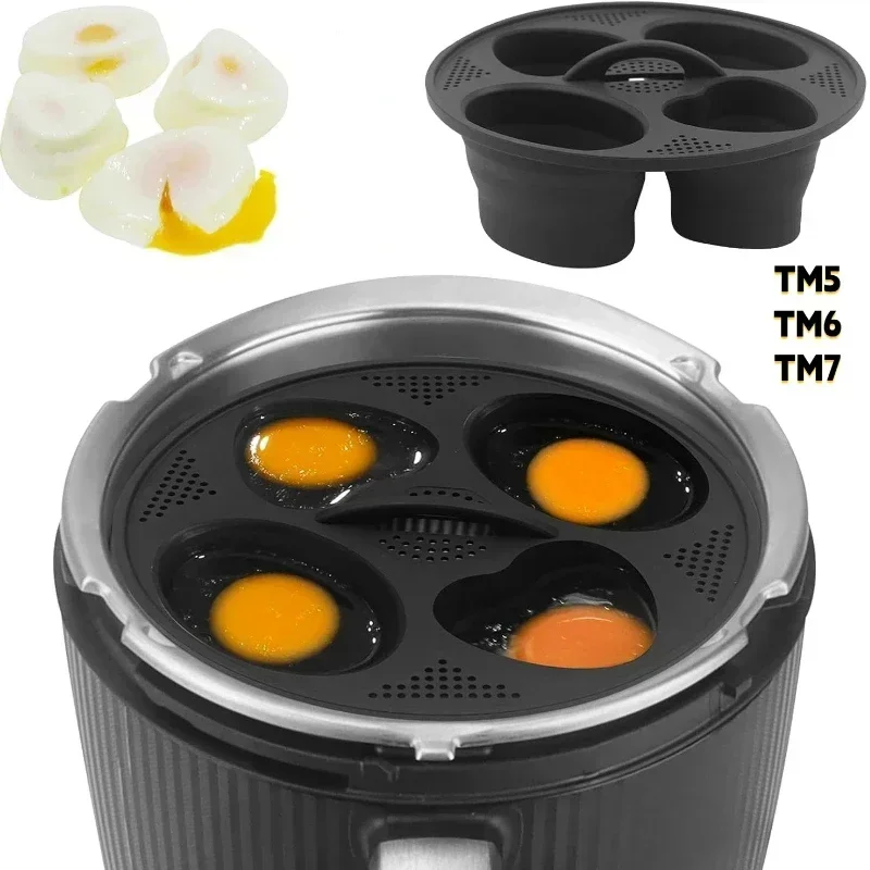 Suitable for Thermomix TM7 TM6 TM5 Egg Boilers and Cookware Inserts, Food Grade PP Molds, and Perfect Boiled Egg TM Accessories