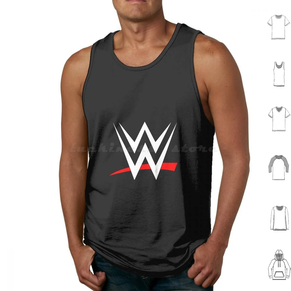 Let'S Wrestler Tank Tops Print Cotton Wrestling Cartoon Aj Style Profesional Aj Style Logo Aj Style Superstar Wrestling