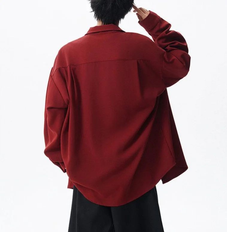 Stylish Shirt For Blouse Men New Chinese-style Design Men's Spring Autumn New Trendy Casual Loose-fitting Hiphop Campus