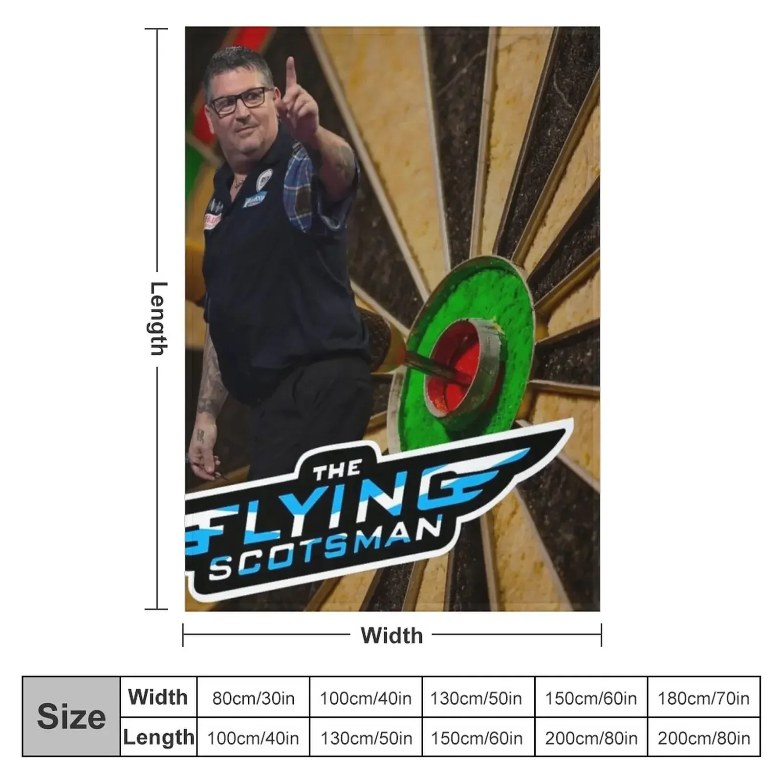 New Gary Anderson The Flying Scotsman Throw Blanket Luxury Brand Hairys Furrys Beautifuls Blankets