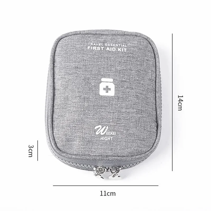 Mini Portable Medicine Storage Bag Camping Outdoor Travel First Aid Kit Medicine Bags Organizer Emergency Survival Bag Pill Case