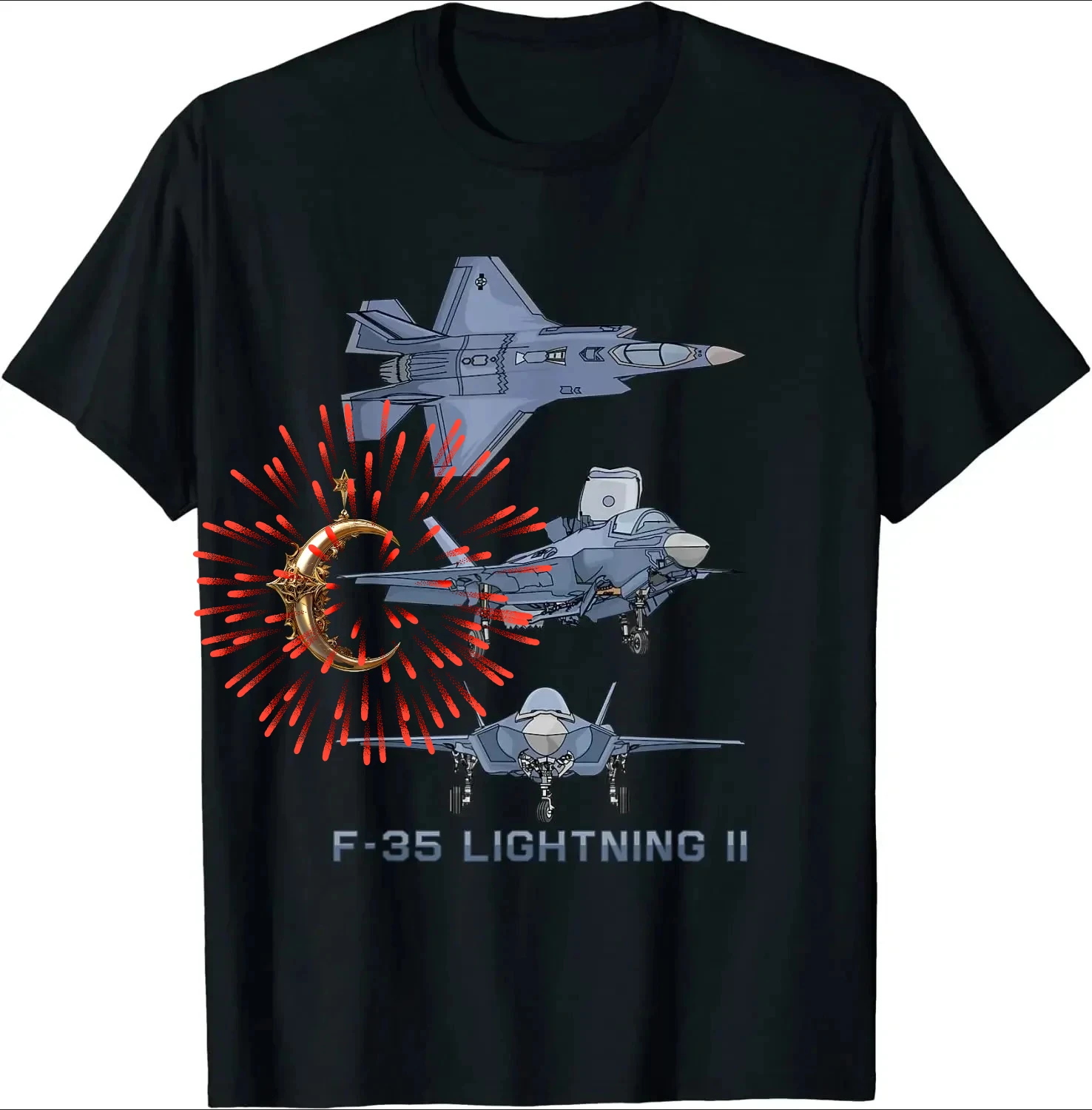 

F-35 Lightning II Stealth Fighter Aircraft Diagram Футболка из 100% хлопка с круглым вырезом Летняя повседневная мужская футболка с коротким рукавом Размер S-3XL