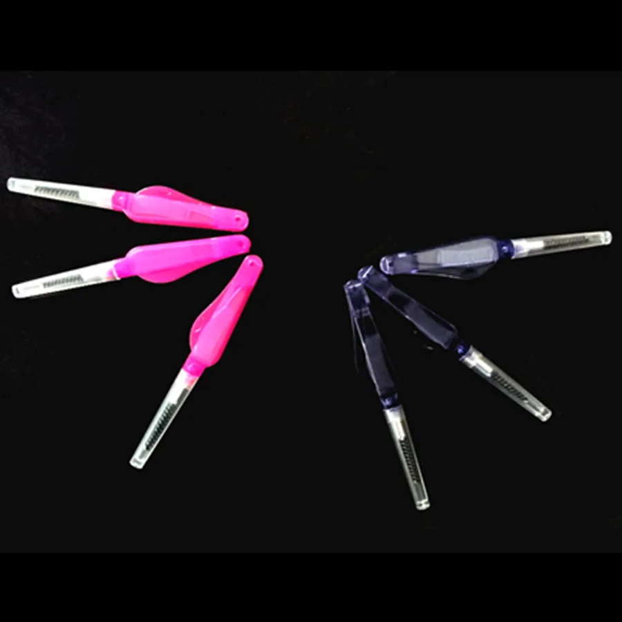 2 szt. Składane narzędzia do makijażu dla kobiet 2 w 1, grzebienie do brwi i rzęs, akcesoria do makijażu, podwójne narzędzie kosmetyczne dla kobiet do rzęs.