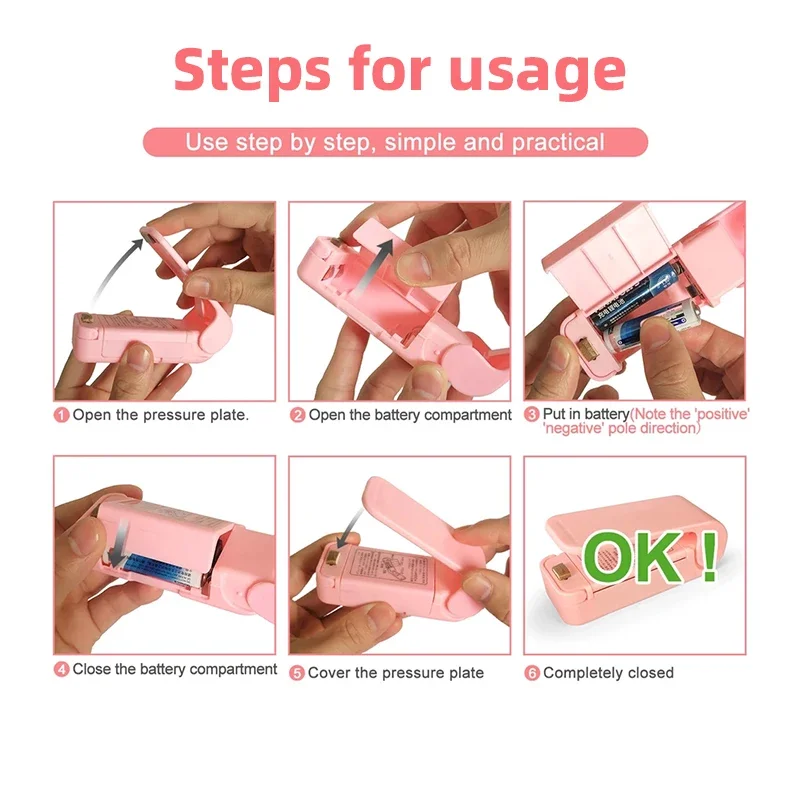 آلة ختم الأكياس الحرارية الصغيرة حزمة السدادة أكياس البلاستيك الحراري الغذاء حقيبة إغلاق المحمولة السدادة التعبئة اكسسوارات المطبخ